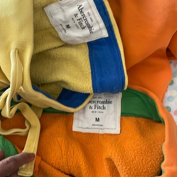 Abercrombie & Fitch Yellow, Blue, and Orange Hoodies - Picture 12 of 12